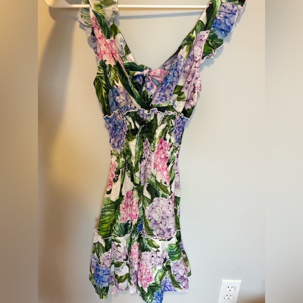 Authentic Luisa Positano Floral/Hydrange Dress